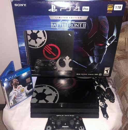 Playstation 4 Pro 1 Tb Edición Limitada Star Wars + Control