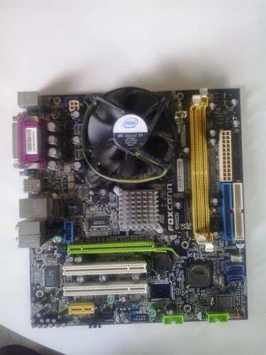Tarjeta Madre Pentium 4 Con Procesador Y Fan Cooler