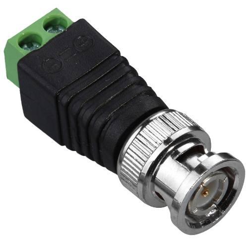 Conector Bnc Macho Utp Video Balun Atornillable Camaras Dvr