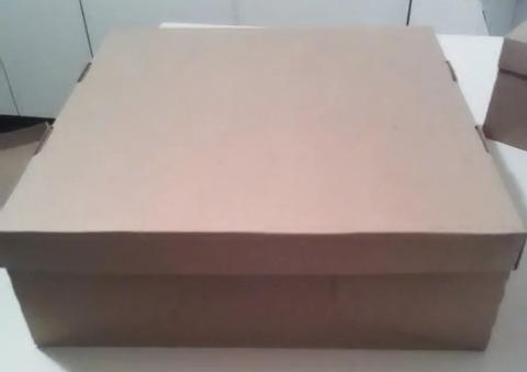 Cajas De Torta Marrón 30x30 Cm