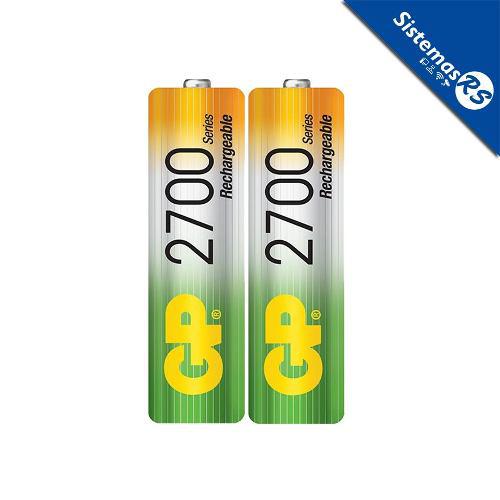 Gp Baterias Pilas Recargables Pack X2 2700mah Aa