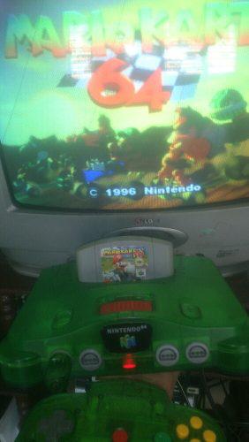 Nintendo 64 Edicion Green Jungle Cn Mario Kart