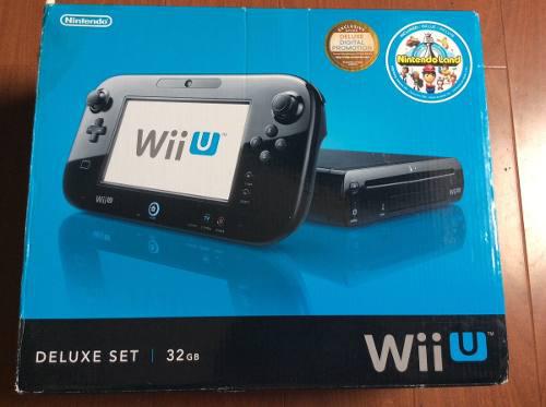 Nintendo Wii U Deluxe Set Negro 32gb Incluye Nintendoland