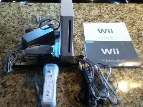 Wii Color Blanco Sin Chipear Full Accesrios Negociable
