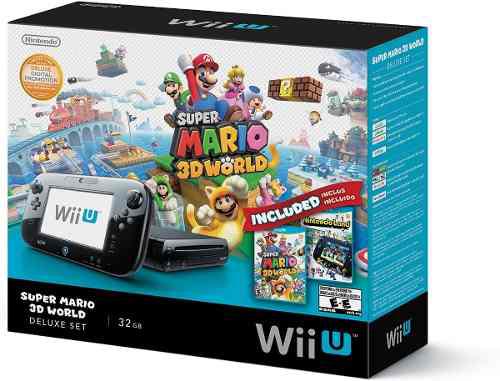 Wii U Deluxe Set 32gb Super Mario 3d World