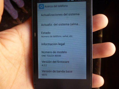 Alcatel One Touch Pop C3 Modelo 4033 E