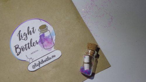 Bellos Collares Botellitas Personaliz Mensaje Lightbottles