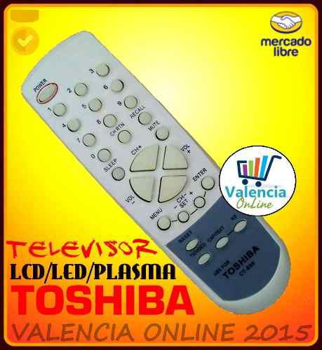 Control Remoto Tv Toshiba Lcd, Led Y Plasma Ct-859