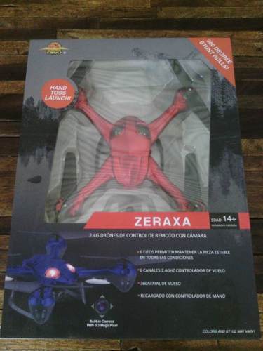Dron Zeraxa 2.4 Ghz Con Control Remoto Y Camara Y Video
