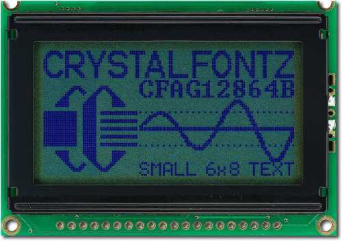 Pantalla Lcd Grafica 128x64 Crystalfontz Cfag12864b-wgh-v