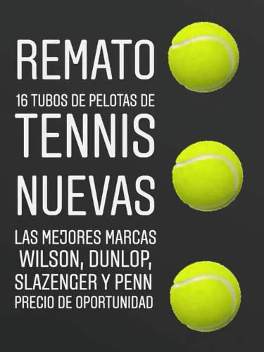 Remato 16 Tubos De Pelotas De Tennis De Las Mejores Marcas