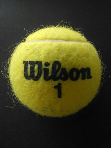 Una Pelota De Tenis Wilson 1