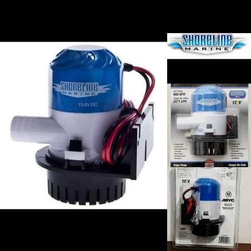 Bomba De Achique 600gph 12v - Shoreline Marine