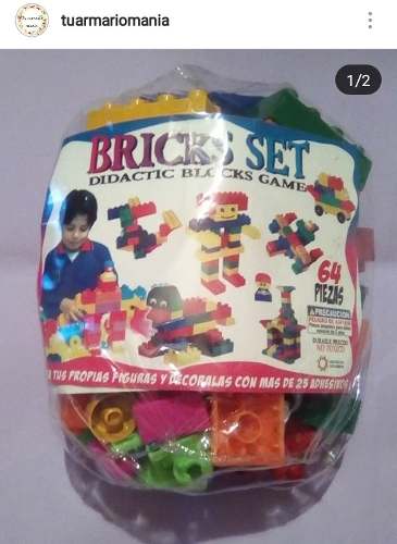 Juegos De Niños Escolares Legos 64 Piezas