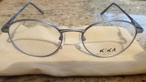 Montura De Lentes Unisex En Metal Marca Kika Vintage / Retro