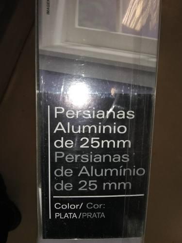 Persiana Aluminio Plata Y Blanco 80x165 Otras Medidas