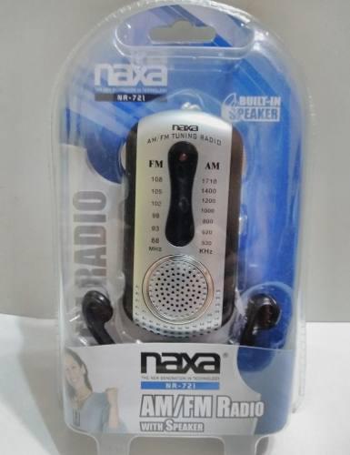 Radio Portátil Naxa Nr-721. Incluye Altavoz Y Audífonos.