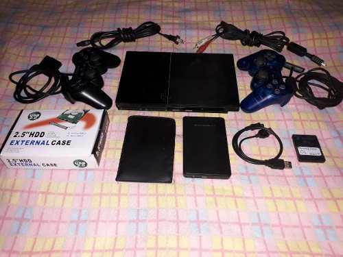 Se Vende Playstation 2 Con Enclosure Y Disco Duro Externo