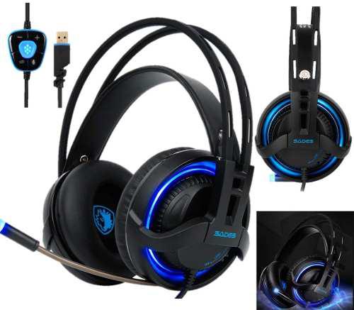 Audifonos Gamer Led Para Pc Laptop Tablet Nuevo Usa