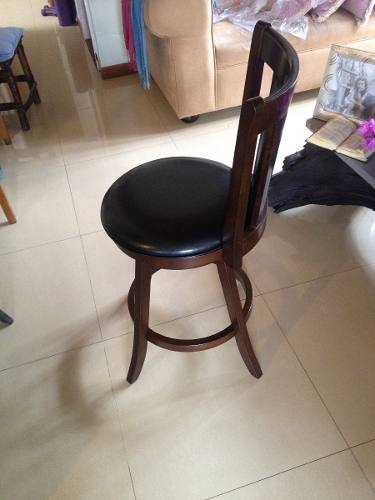 Counter Wooden Height Chair Silla Giratoria Tipo Taburete