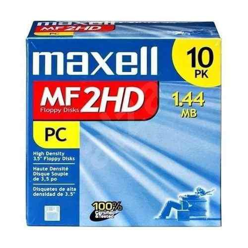Diskettes Maxell 3.5 Mf 2hd De 1.44mb