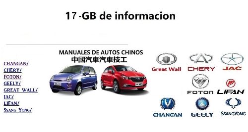 Manuales Y Diagramas Chery, Geely, Foton, Changan, Jac Y Mas