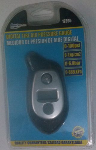 Medidor Presion Aire Digital Luz Azul Brufer Carro Moto