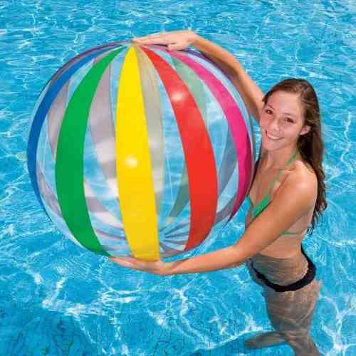 Pelota Inflable Intex Para Playa Piscina De 107 Cm