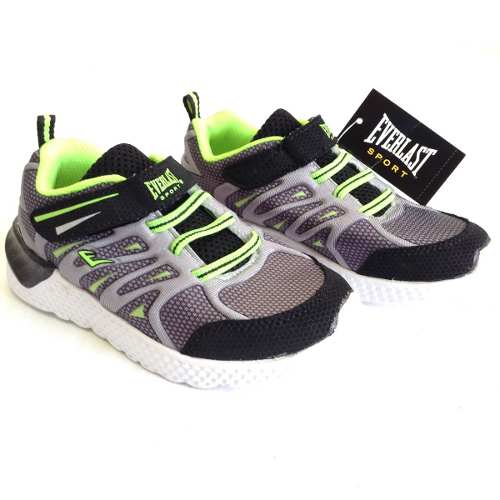 25 Zapatos Deportivo Niños Marca Everlast Gris N° 12