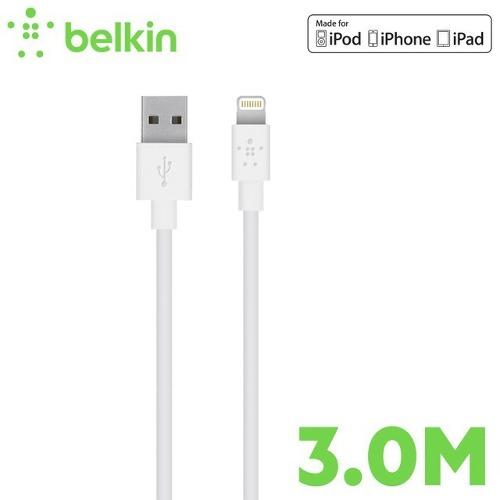 Cable Cargador Datos Belkin 3m Carga Rapida Iphone 5/6/7