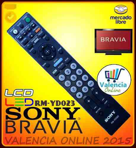 Control Remoto Tv Sony Bravia Lcd Led Rm-yd023