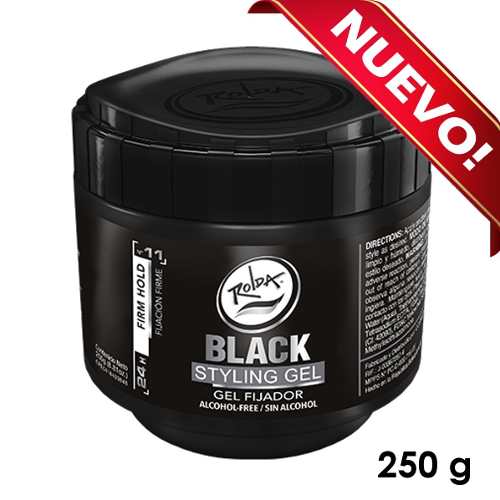 Rolda Black Styling Gel Gelatina Negra Gel Fijador 250g