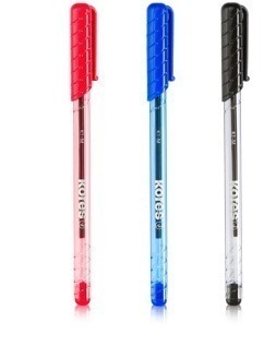 Bolígrafos Kores K1 Traslúcido (azul, Negro Y Rojo Disp)