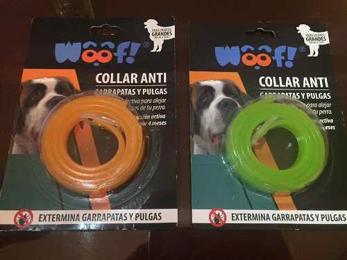 Collar Woof Antipulgas Y Garrapatas Perros Grandes