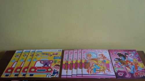 Cuadernos Para Colorear Para Niñas/niños Winx Calcomanias