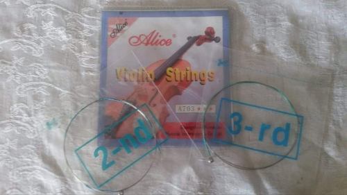 Cuerdas Alice Para Violín