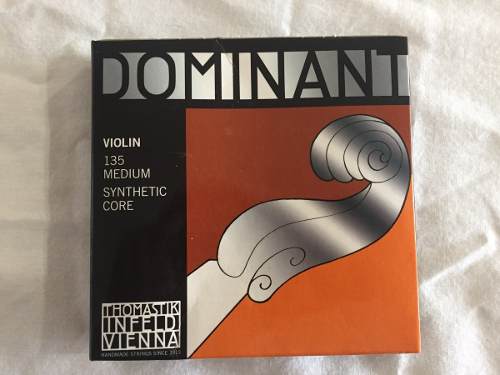 Cuerdas De Violin Dominant 135 Medium Synthetic Core 4/4
