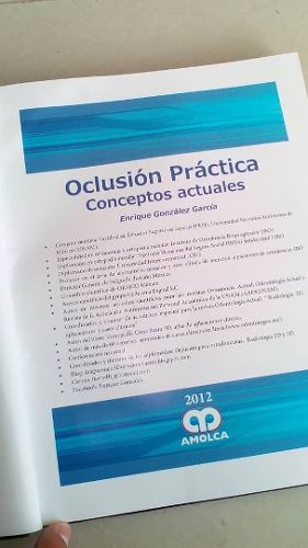 Libro Odontologia Conceptos Oclusion Practica