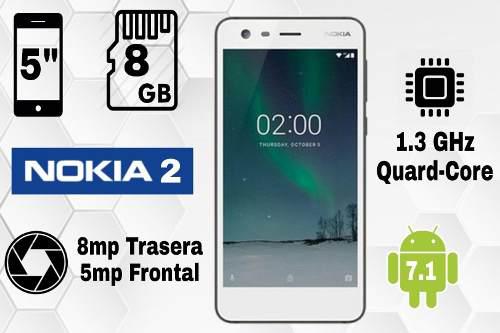 Nokia 2 8gb+1gb Ram / Cam 8mp-5mp Dual Sim. Nuevos 110$