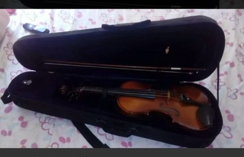 Violin 4/4 Con Estuche, Arco, Hombrera.