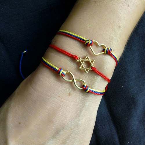 Pulseras Venezuela Hilo Chino Infinito Parejas Viajeros