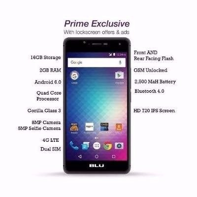 Telefono Blu R1 Hd 16gb Memoria Interna 2gb Ram (usado)