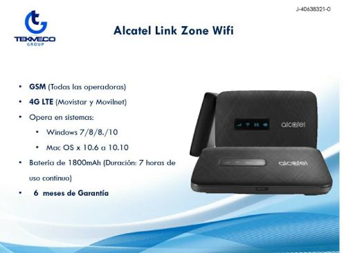 Internet Móvil. Módem Wifi Alcatel