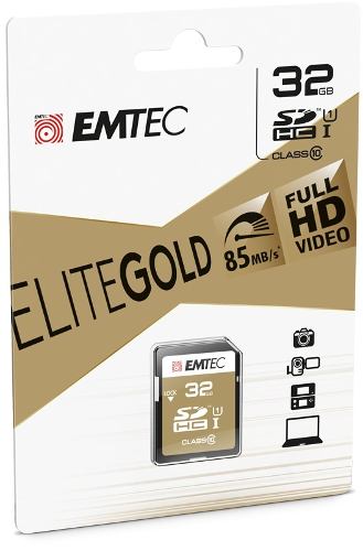 Memoria 32 Gb Emtec Sd-hc U1 Clase mb/s Gold