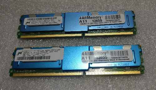 Memoria 8gb 2x4gb Ram Pc Ddr Mhz Fbdimm