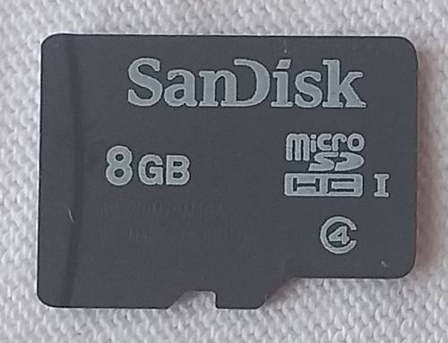 Memoria Micro Sd 8gb Sandisk (clase 4) Casi Nueva
