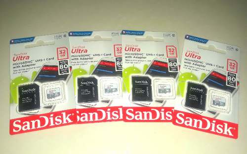 Memoria Micro Sd Hc 32gb Sandisk Original Sellada