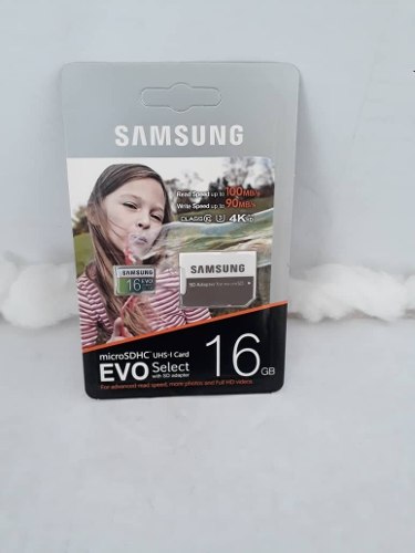 Memoria Micro Sd Samsung 16 Gb Clase 10