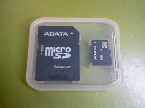 Memoria Microsd 4 Gb Adata Con Adaptador