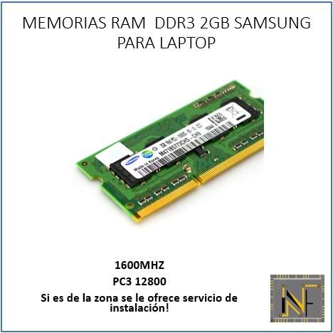 Memoria Ram Ddrmhz De 2gb Marca Samsung Para Laptop